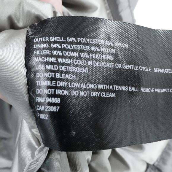 Bernardo‎ Vest Womens Medium Gray Goose Down Packable Lightweight Puffer Jacket - Picture 10 of 11